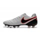 New 2016 Nike Tiempo Legend 6 FG Kangaroo Leather Boots Pure Platinum Black Orange