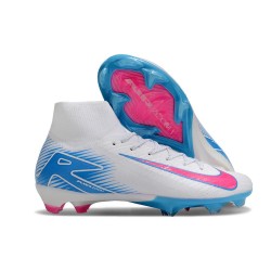 Nike Zoom Mercurial Superfly X Elite FG White Blue Pink