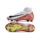 Nike Zoom Mercurial Superfly X Elite FG White Black Orange