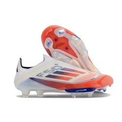 New adidas F50+ Laceless FG Advancement - White Solar Red Lucid Blue