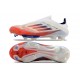 New adidas F50+ Laceless FG Advancement - White Solar Red Lucid Blue