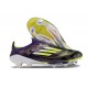 New adidas F50+ Laceless FG Purple Yellow