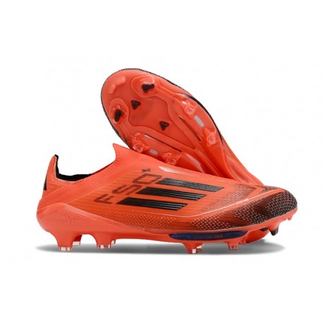 New adidas F50+ Laceless FG Red Black