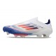 New adidas F50+ Laceless FG Ftwr White Solar Red Lucid Blue