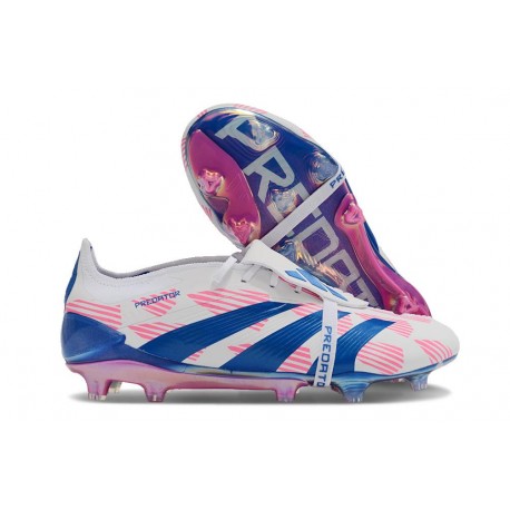 adidas Predator Elite Tongue FG Ftwr White Solar Blue Solar Pink