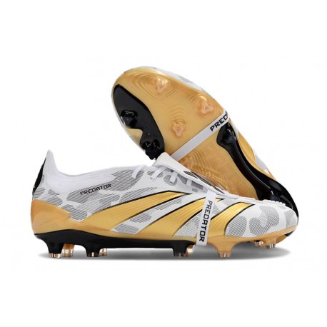 adidas Predator Elite Tongue FG White Core Black Gold Met