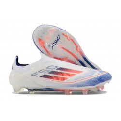 adidas F50 LL Elite FG Soccer Shoes Ftwr White Solar Red Lucid Blue