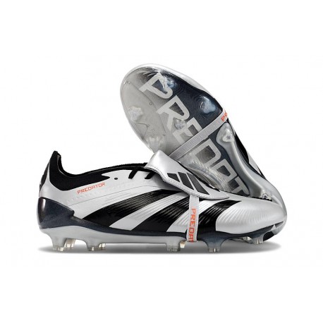 New adidas Predator Elite Tongue FG Silver Black