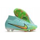 Ronaldo Nike Mercurial Superfly Vi Elite CR7 FG Soccer Cleats - White Blue Gold