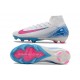 Nike Zoom Mercurial Superfly X Elite FG White Blue Pink