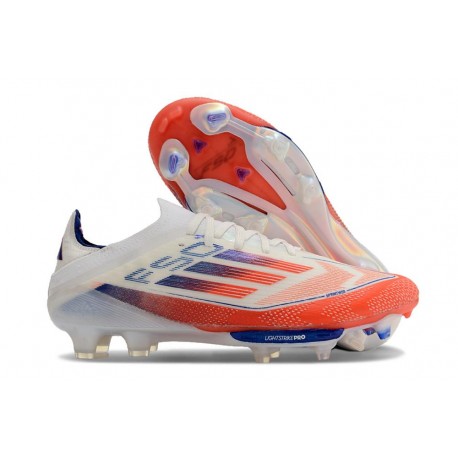 adidas F50+ Elite FG Advancement - Footwear White Solar Red Lucid Blue