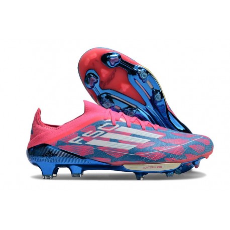 adidas F50+ Elite FG Boots Solar Blue Ftwr White Pink