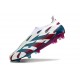 adidas Predator Elite Laceless FG Cleats White Red Cyan