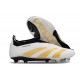 adidas Predator Elite Laceless FG Cleats Ftwr White Gold Met