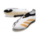 adidas Predator Elite Laceless FG Cleats Ftwr White Gold Met