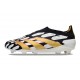 adidas Predator Elite Laceless FG Cleats Black White Gold