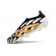 adidas Predator Elite Laceless FG Cleats Black White Gold