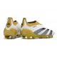 adidas Predator Elite Laceless FG Cleats White Gold Silver