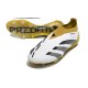 adidas Predator Elite Laceless FG Cleats White Gold Silver