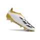 adidas Predator Elite Laceless FG Cleats White Gold Silver