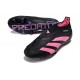 adidas Predator Elite Laceless FG Cleats Black Pink