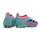 adidas Predator Elite Laceless FG Cleats Cyan Pink