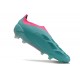 adidas Predator Elite Laceless FG Cleats Cyan Pink