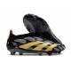 adidas Predator Elite Laceless FG Cleats Black Gold