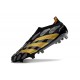 adidas Predator Elite Laceless FG Cleats Black Gold