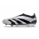 adidas Predator Elite Laceless FG Cleats Silver Black