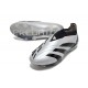 adidas Predator Elite Laceless FG Cleats Silver Black