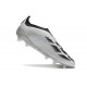 adidas Predator Elite Laceless FG Cleats Silver Black