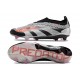 adidas Predator Elite Laceless FG Cleats Black Silver Red