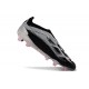 adidas Predator Elite Laceless FG Cleats Black Silver Red