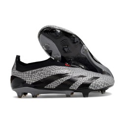 adidas Predator Elite Laceless FG Cleats Carbon Core Black 