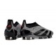 adidas Predator Elite Laceless FG Cleats Carbon Core Black 