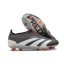 adidas Predator Elite Laceless FG Cleats Black White