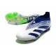 adidas Predator Elite Laceless FG Cleats White Blue Green