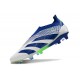 adidas Predator Elite Laceless FG Cleats White Blue Green