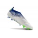 adidas Predator Elite Laceless FG Cleats White Blue Green