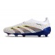 adidas Predator Elite Laceless FG Cleats White Grey Blue Red