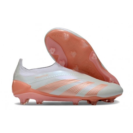 adidas Predator Elite Laceless FG Cleats Almost Blue Orange