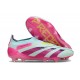 adidas Predator Elite Laceless FG Cleats Almost Blue Lucid Pink