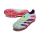 adidas Predator Elite Laceless FG Cleats Almost Blue Lucid Pink