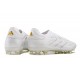 adidas Copa Pure 2 Elite+ FG Cleats Leather Ftwr White Gold Met