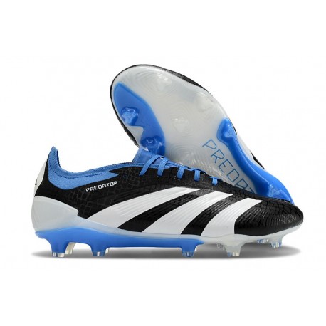 adidas Predator Low Elite Firm Ground Black White Blue