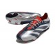 adidas Predator Low Elite Firm Ground Silver Black Red