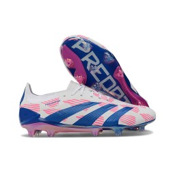 adidas Predator Low Elite Firm Ground White Pink Blue