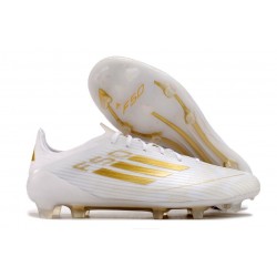 adidas F50 Elite FG Firm Ground Ftwr White Gold Met