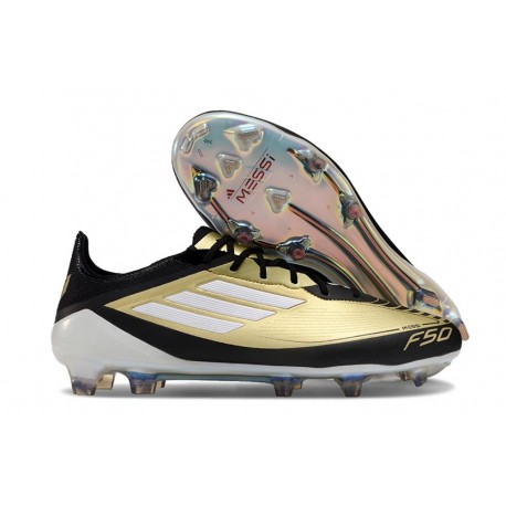 adidas F50 Elite FG Firm Ground Gold Black White